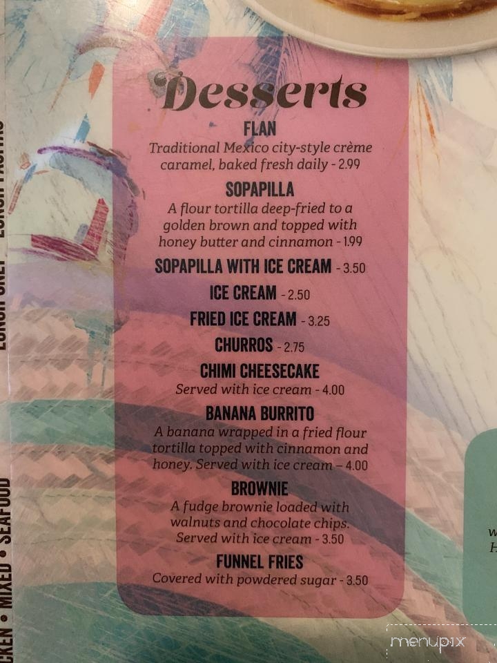 Los Portales Mexican Restaurant - Benton, KY menu_pic