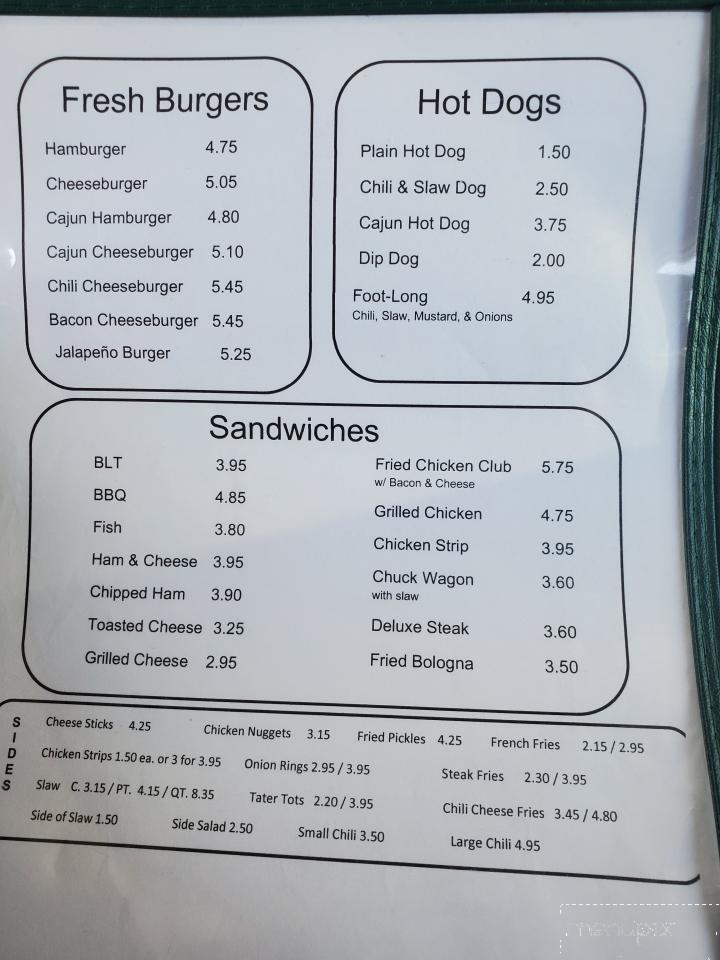 Small's Drive-In - Athens, TN menu_pic