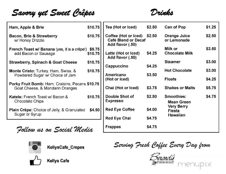 Kelly's Cafe - Brunswick, OH menu_pic