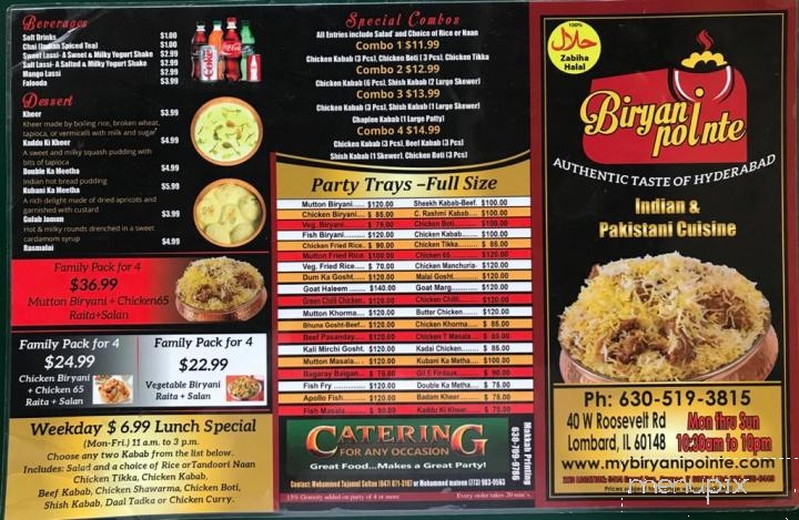 Biryani Pointe - Lombard, IL