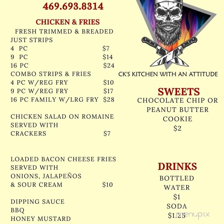 CK's Kitchen With An Attitude - McKinney, TX menu_pic