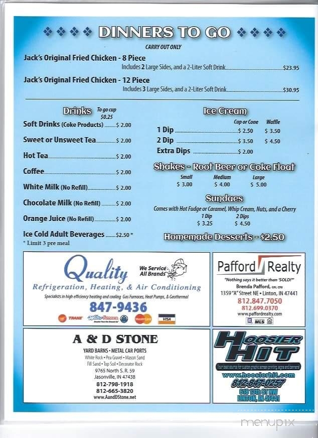 Jacks Place - Jasonville, IN menu_pic