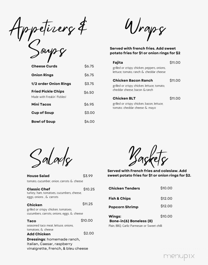 B's Family Restaurant - Au Gres, MI menu_pic