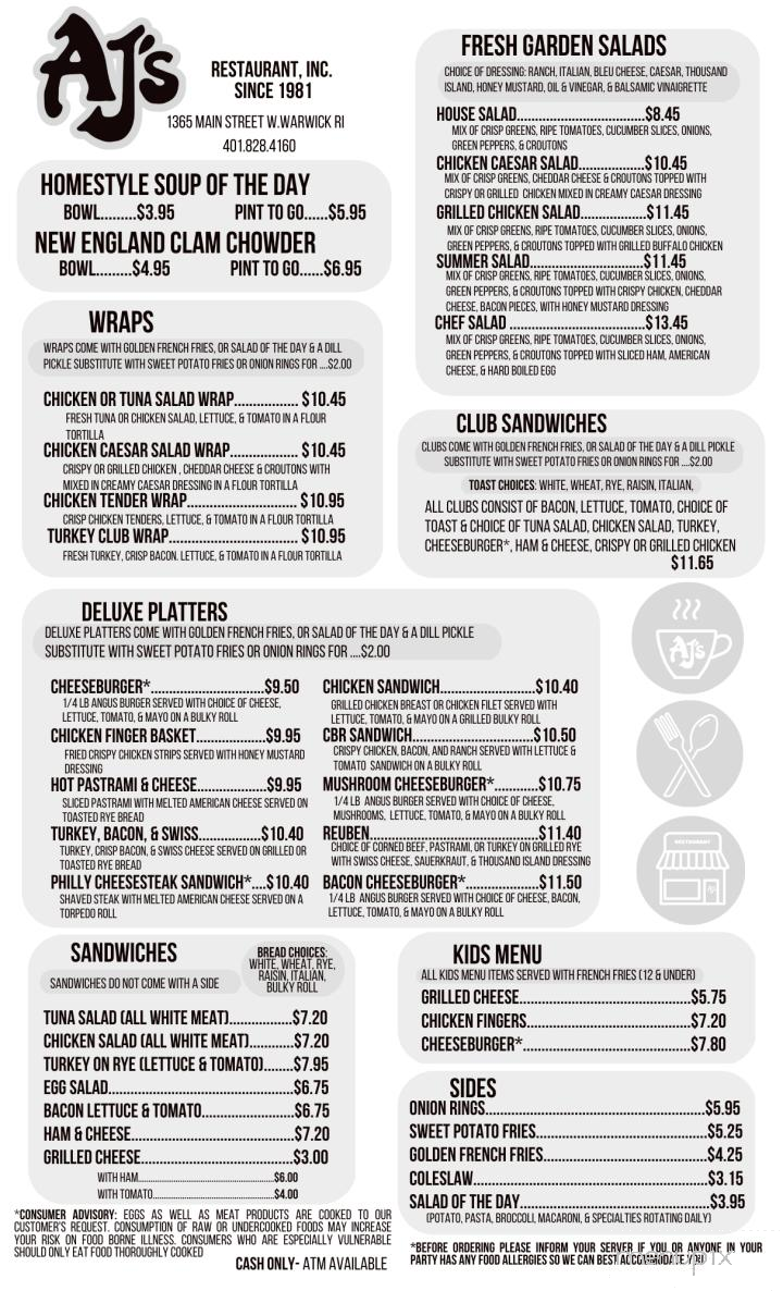 A J's Restaurant - West Warwick, RI