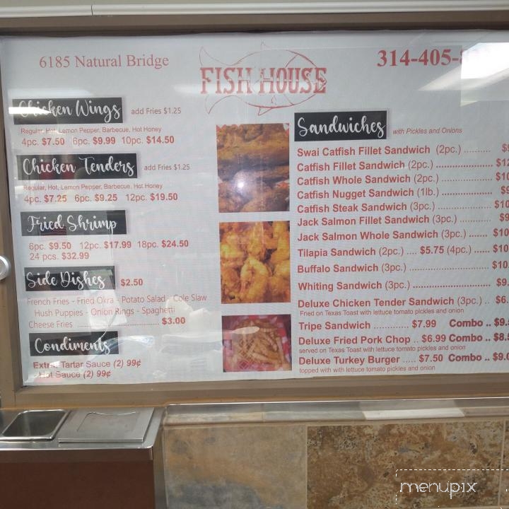 Fish House - St. Louis, MO menu_pic