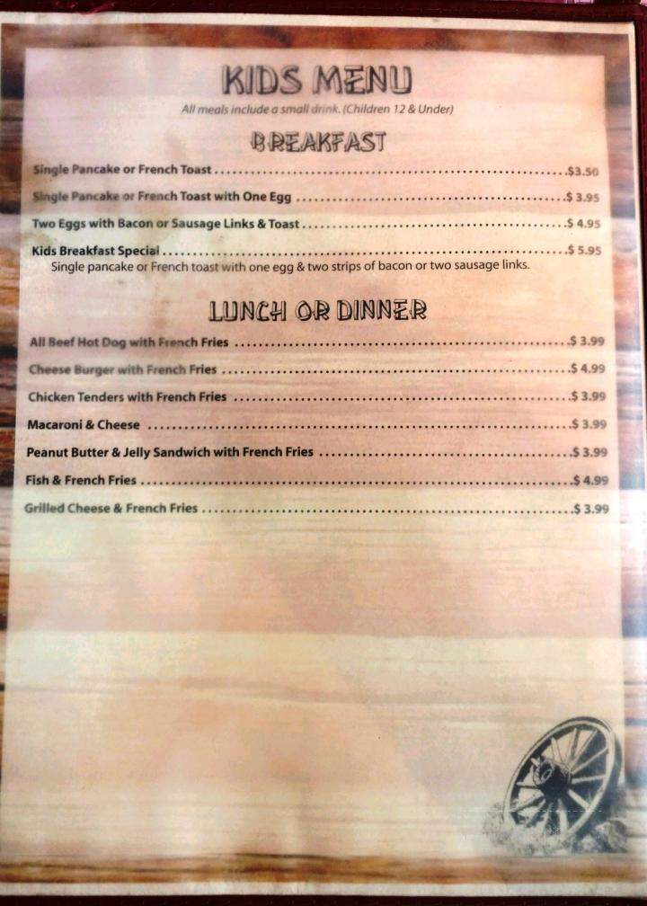 Buckboard - Lakeville, MN menu_pic