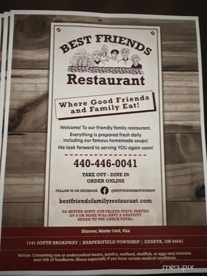 Best Friends Restaurant - Geneva, OH