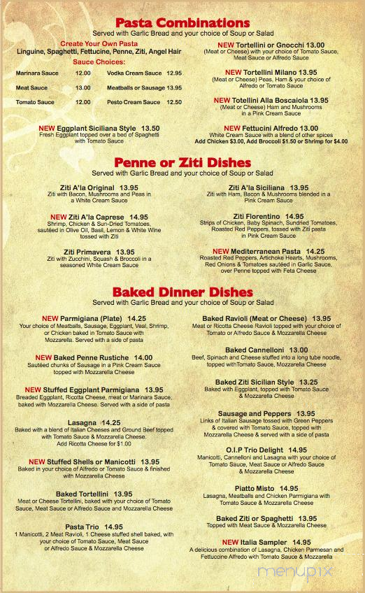 Original Italian Pizza - Madison Heights, VA menu_pic
