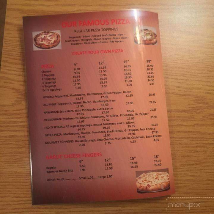 Fadis Pizza And Donair Inc - Fredericton, NB