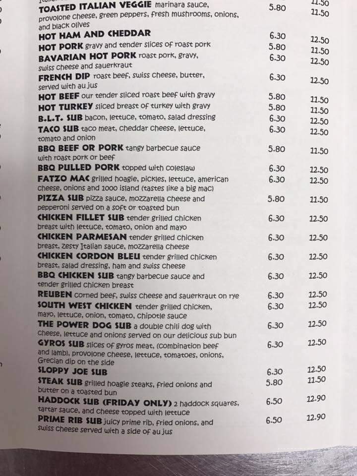 Fatzo's Of Manitowoc - Manitowoc, WI menu_pic