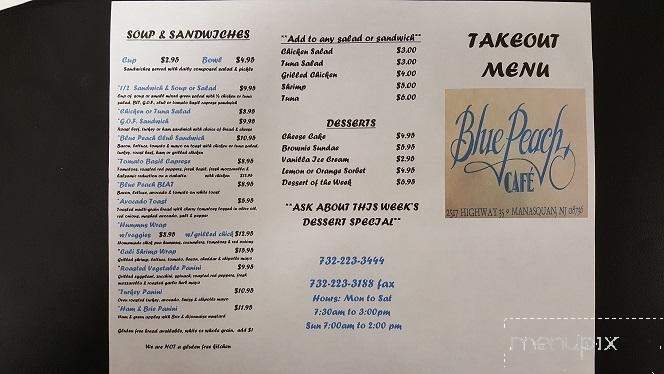 Blue Peach Cafe - Manasquan, NJ