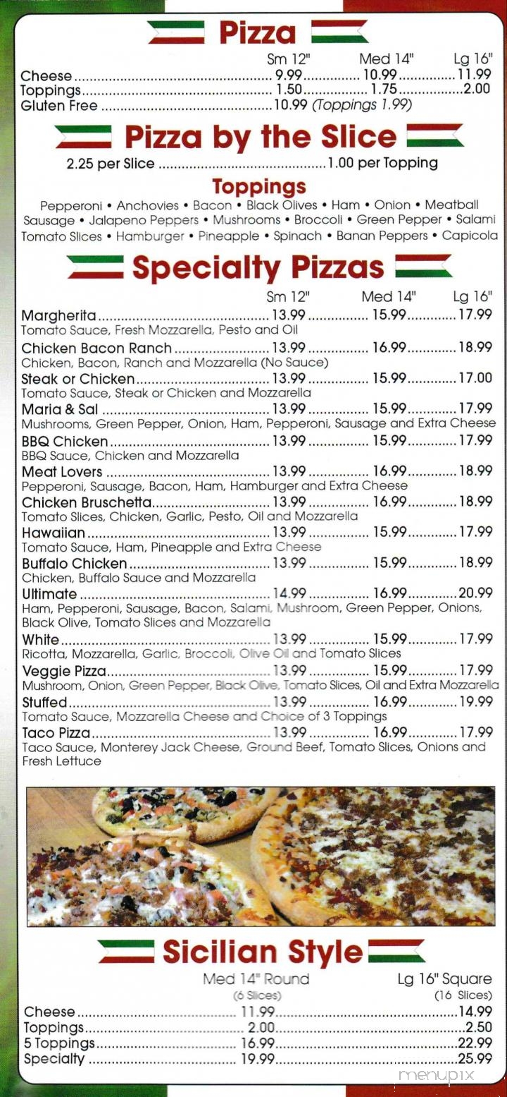 Maria & Sal's - Fayetteville, PA menu_pic