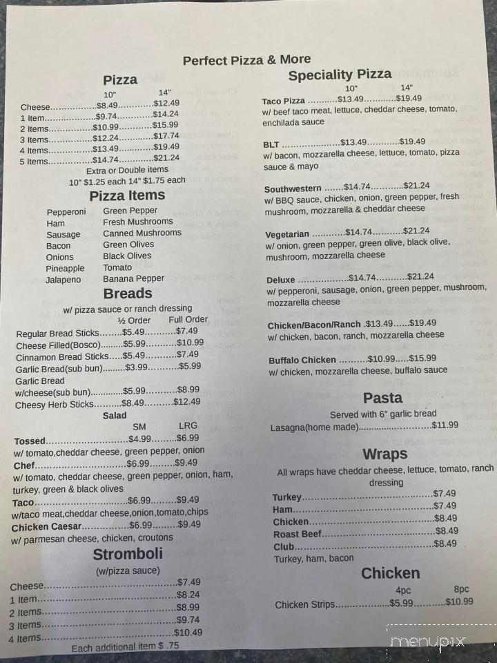 Perfect Pizza's & More - Hopkins, MI