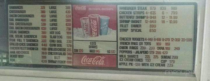 Ed's Drive In - Jackson, AL menu_pic