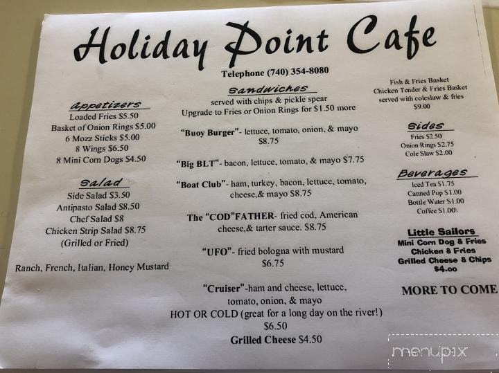 Holiday Point Cafe - Franklin Furnace, OH menu_pic