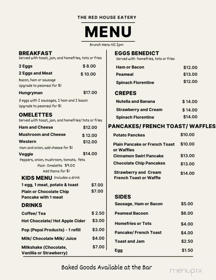 Tommy D's Restaurant & Steakhouse - Hanover, ON menu_pic