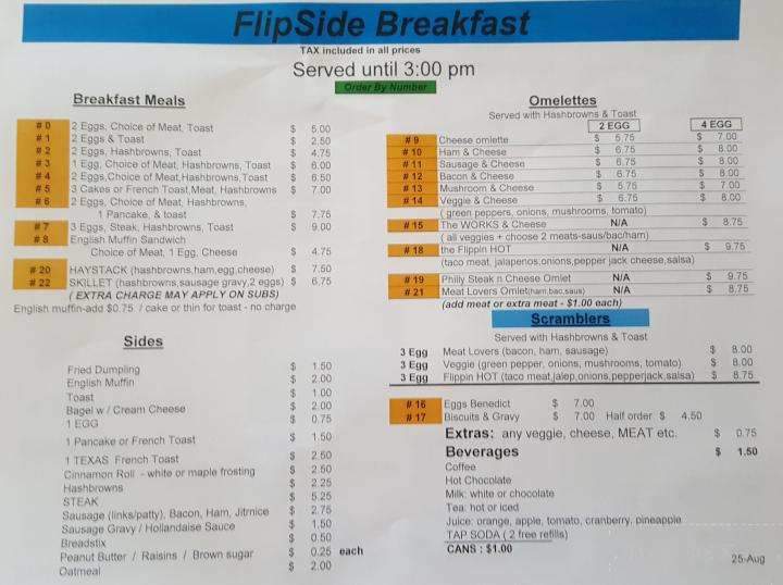 Flip Side Pub & Grill - New Prague, MN menu_pic