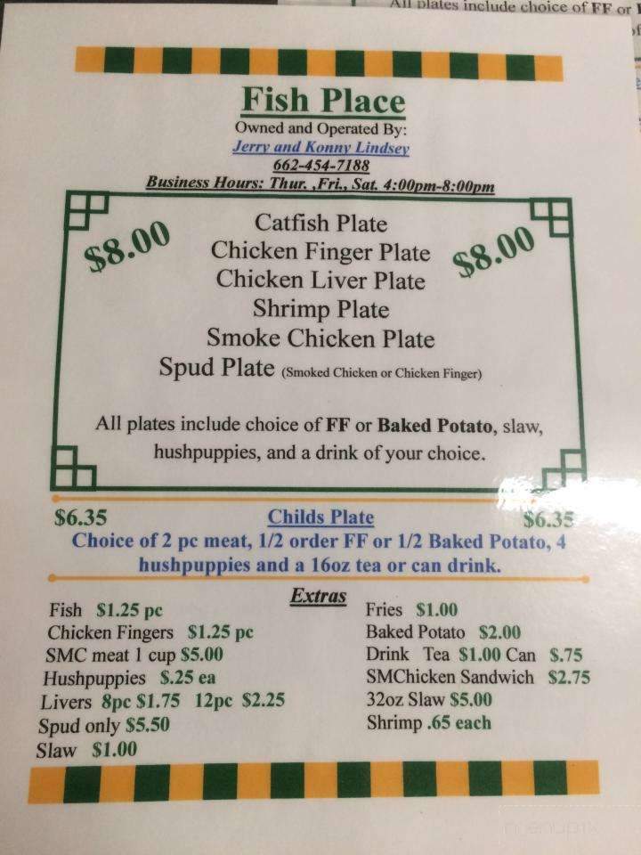 Thomas Fish Place - Belmont, MS menu_pic