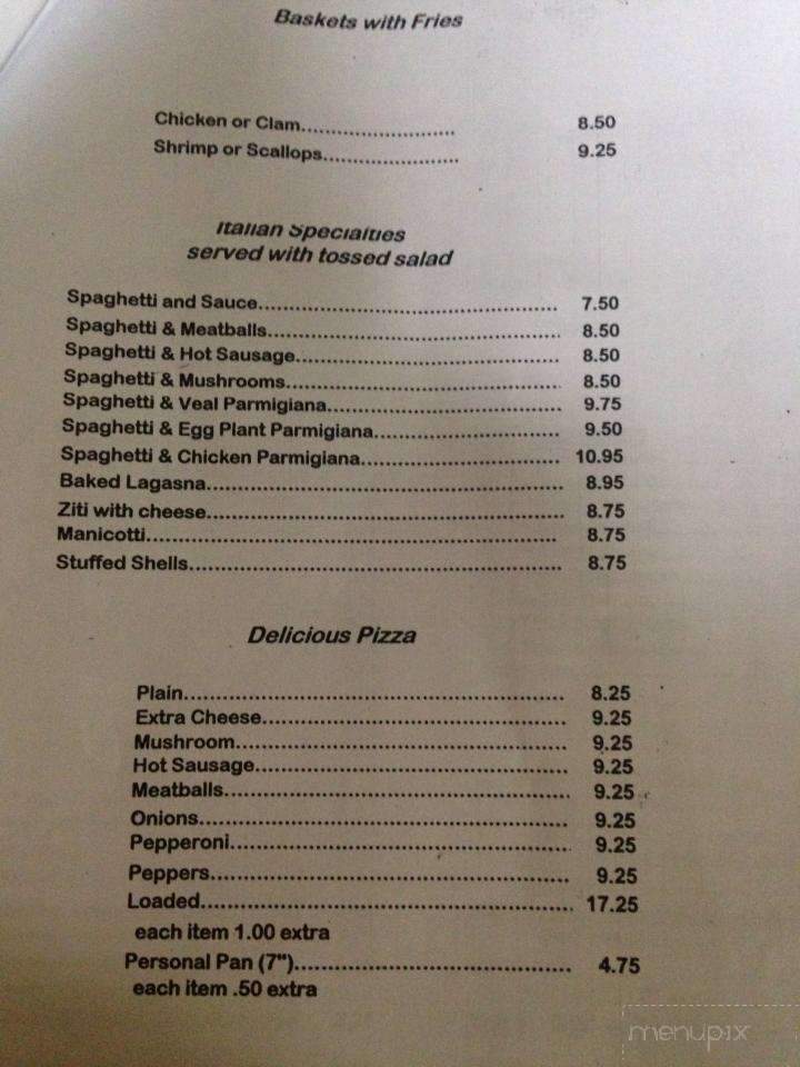 Ontario Hotel - Norwich, NY menu_pic