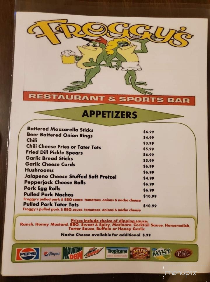 Froggy's Restaurant & Sports Bar - Wadesville, IN