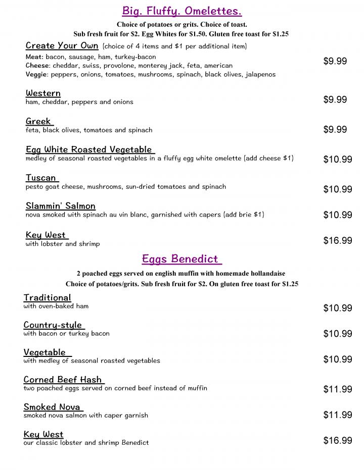 The Breakfast Cottage - Nokomis, FL menu_pic