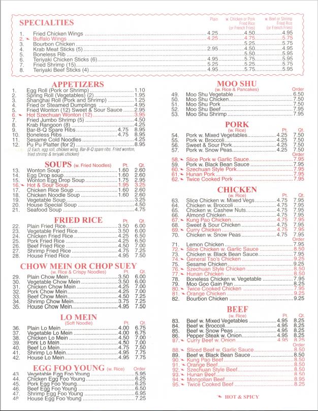 Number 1 China Kitchen - Bradenton, FL