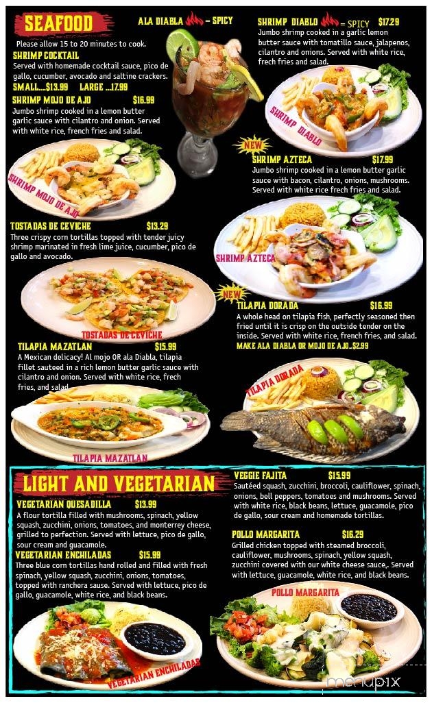 Maria's Mexican grill & cantina - Joplin, MO menu_pic
