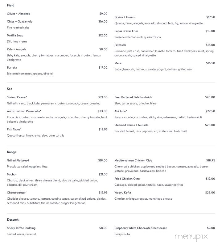 Bar Traza - Carlsbad, CA menu_pic