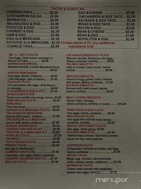 Los Amigos Restaurant - La Feria, TX menu_pic