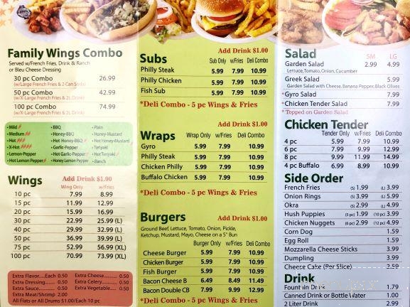 TOP Wings and Deli - Suwanee, GA