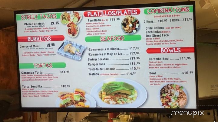 Ay Caramba - Phelan, CA menu_pic