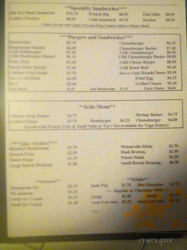 Fuller's Family Restaurant - McCook, NE menu_pic