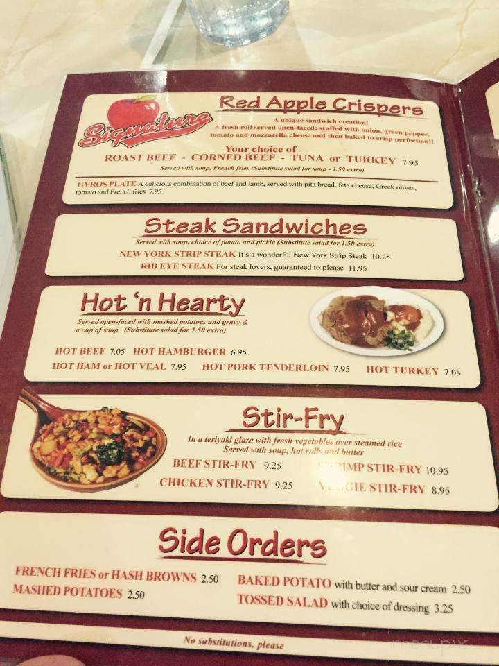 Red Apple Family Restaurant - Maryville, IL menu_pic