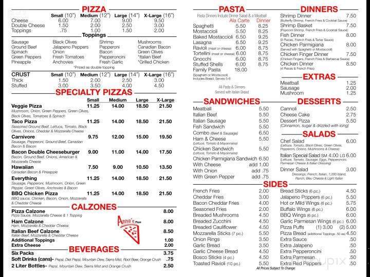 Anna's Pizza - Rockford, IL