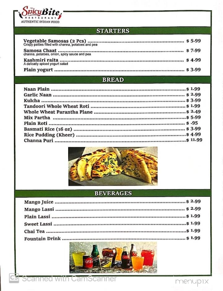 Spicy Bite - Milan, NM menu_pic