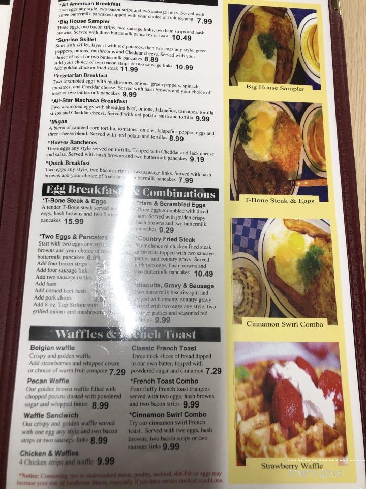 Family Pancake House - Dallas, TX menu_pic