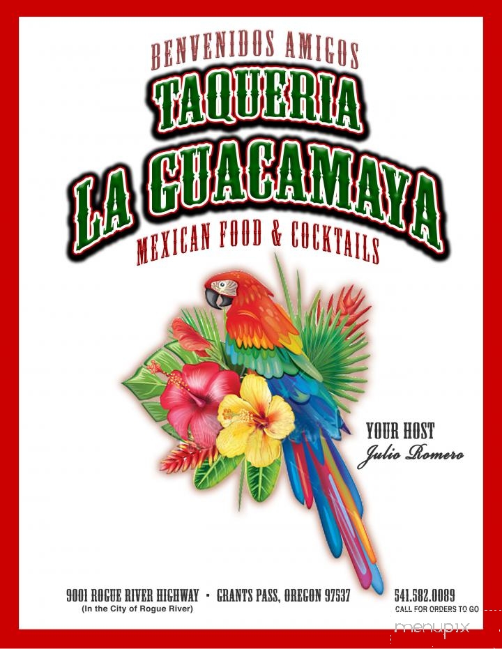 Taqueria La Guacamaya - Grants Pass, OR menu_pic
