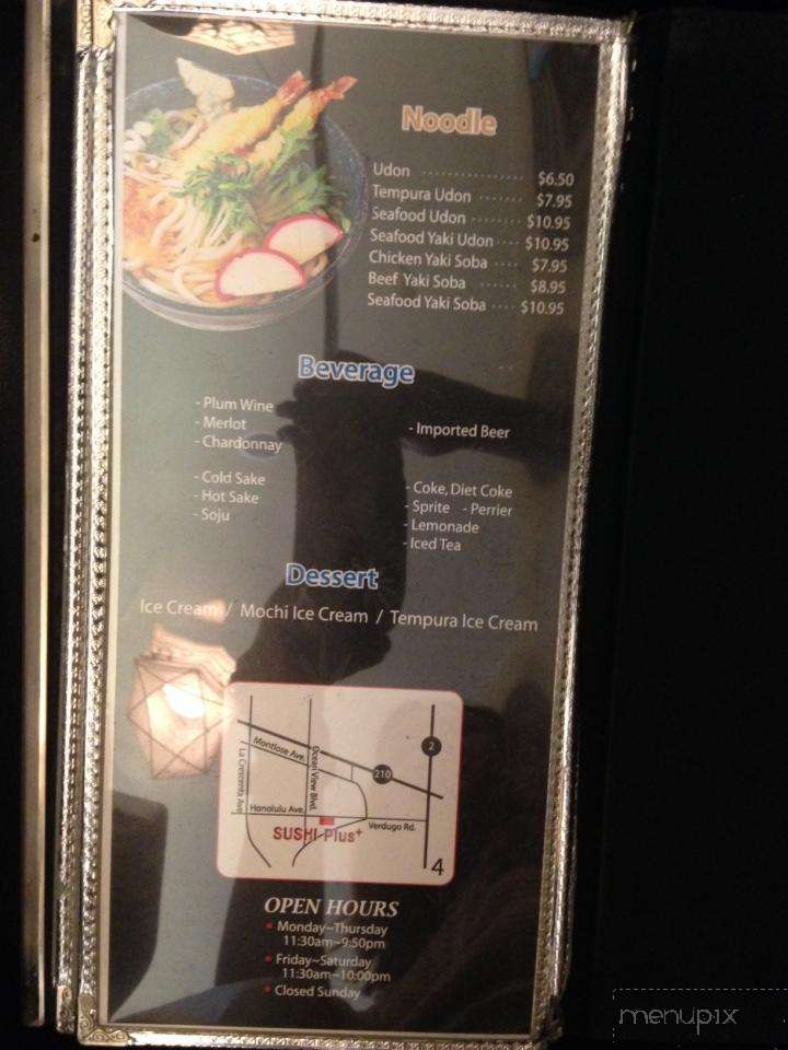 Sushi Plus - Montrose, CA menu_pic