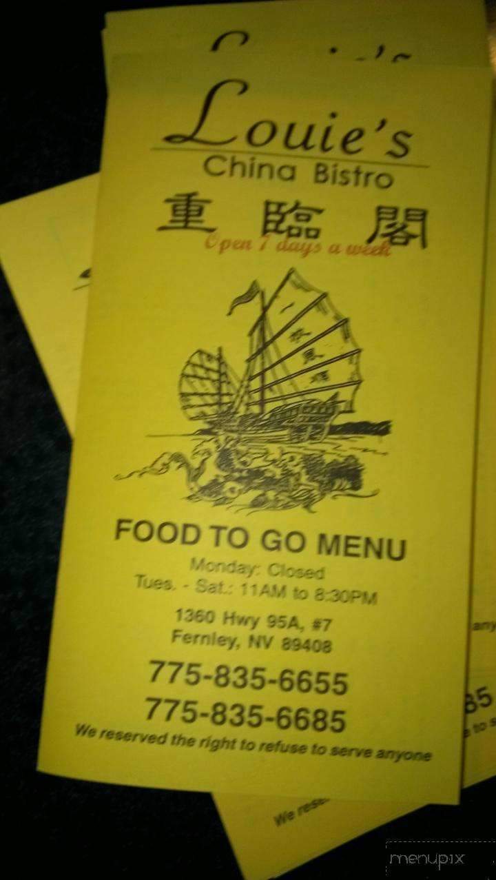 Louie's China Bistro - Fernley, NV