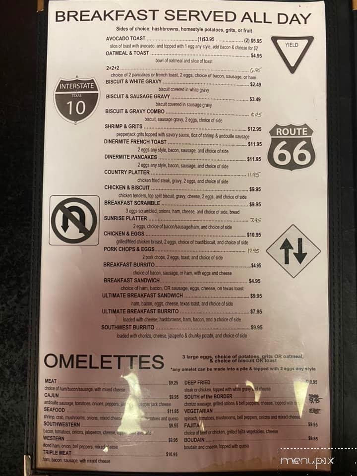 Ten West Diner - Orange, TX menu_pic
