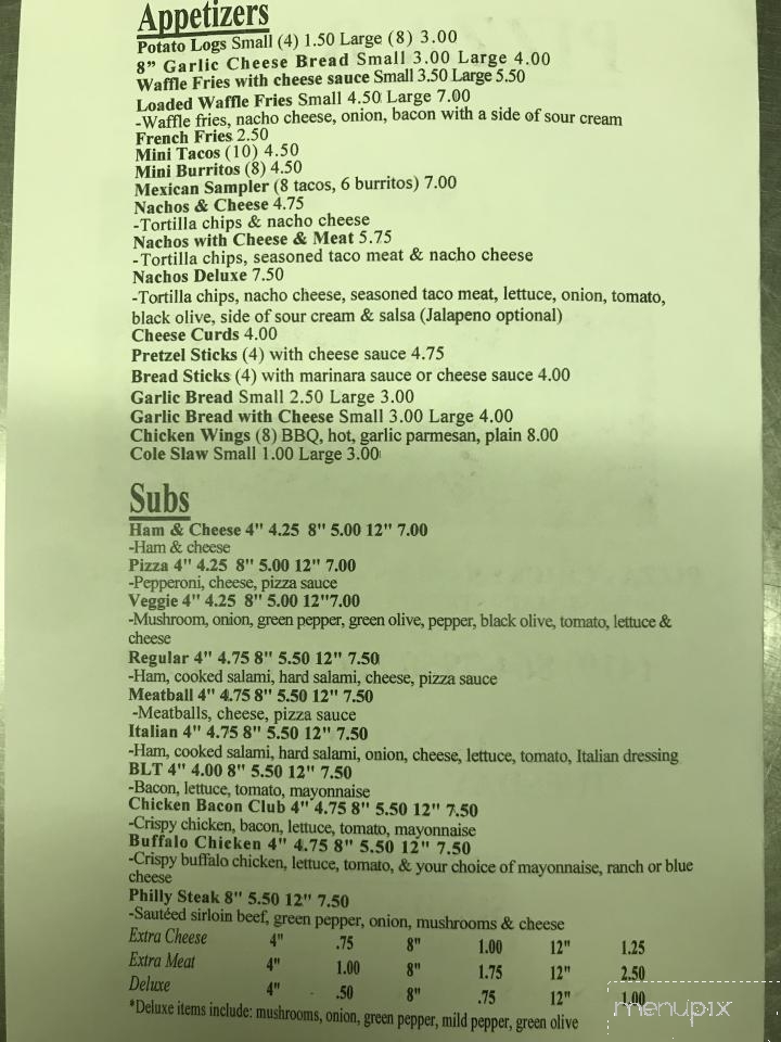 Pizza Barn - Cardington, OH menu_pic