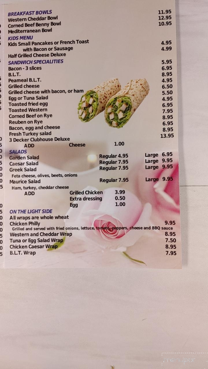 Rose's Kitchen - Essex, ON menu_pic