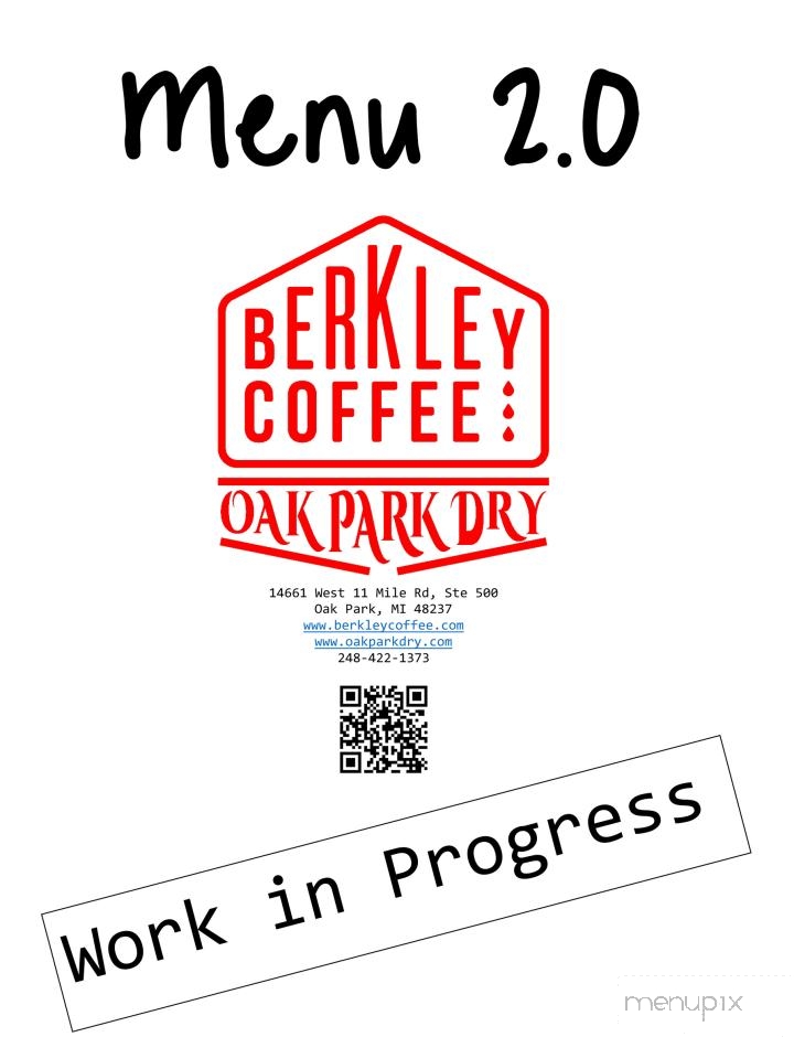 Berkley Coffee & Oak Park Dry - Oak Park, MI menu_pic