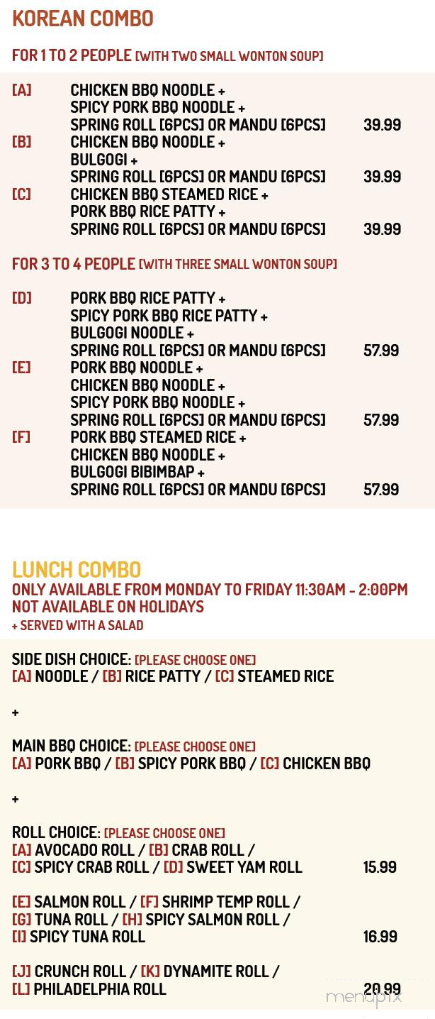 Mansu BBQ - Dieppe, NB menu_pic