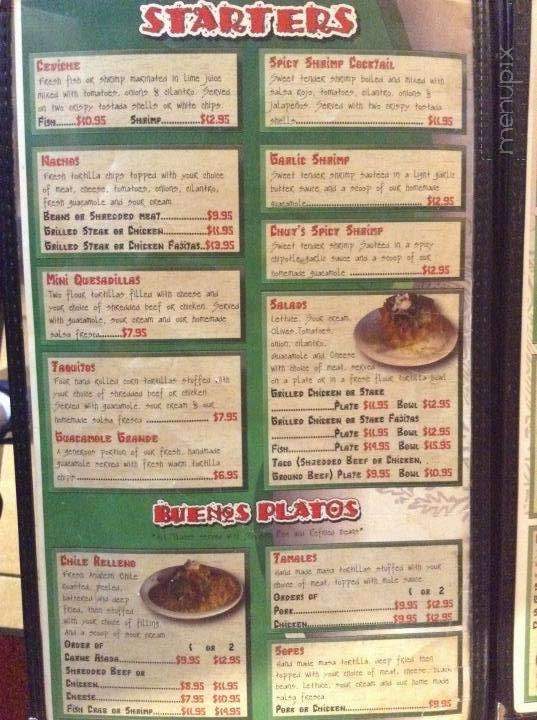 El Mariachi - Kapolei, HI menu_pic