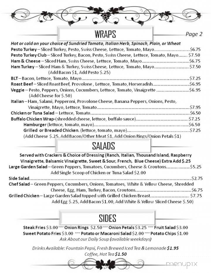 Marietta Wine Cellars, Inc. - Marietta, OH menu_pic
