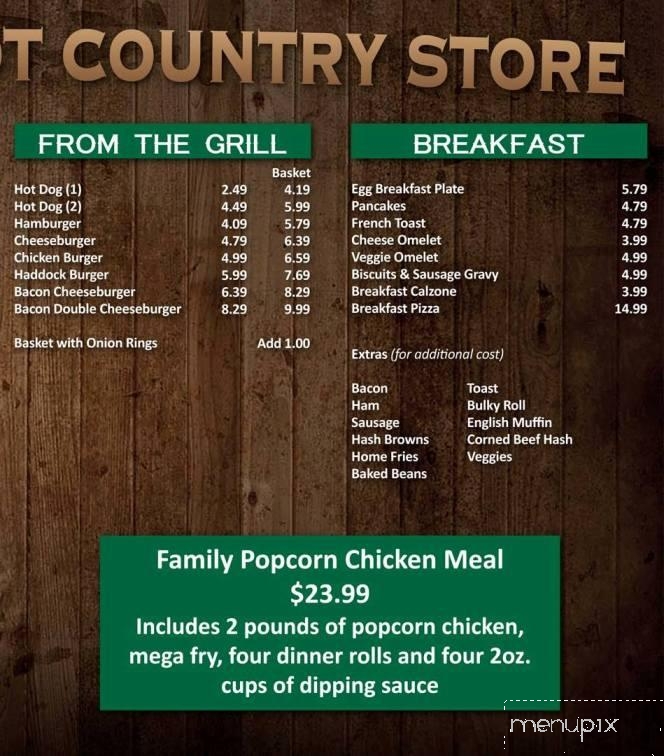 Depot Store & Pizza Shop - Unity, ME menu_pic