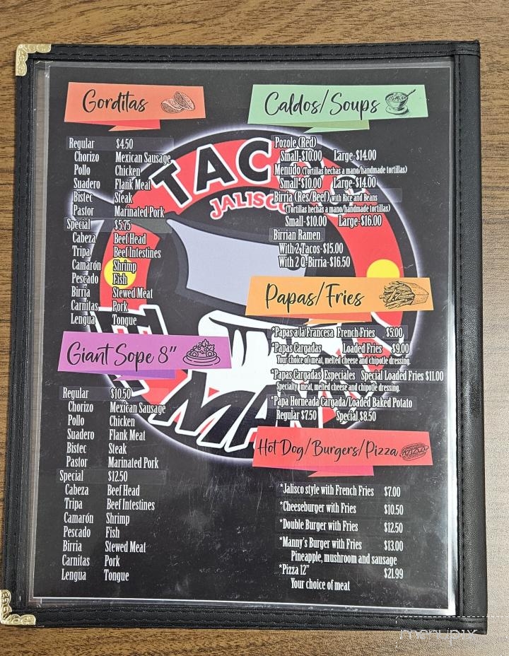 Tacos el Manny - Granite City, IL menu_pic