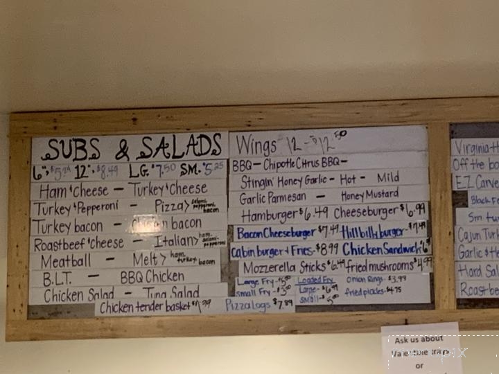Circle Creek Cabin - Rome, OH menu_pic