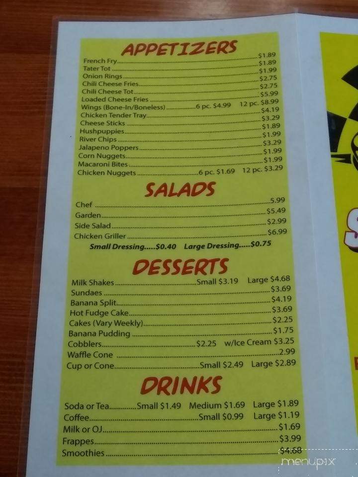 Speedway Cafe - Connelly Springs, NC menu_pic